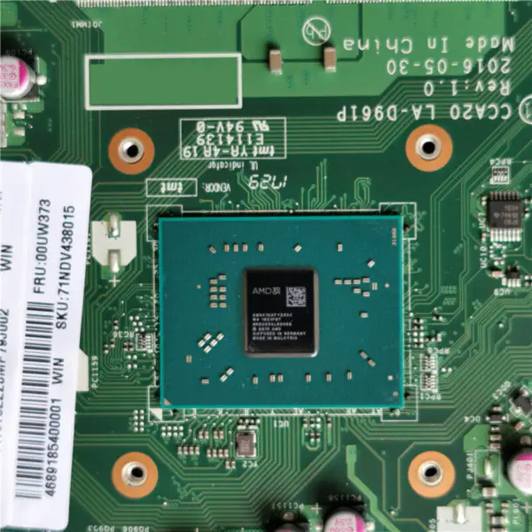 Placa-mãe Lenovo 00UW373 LA-D961P
