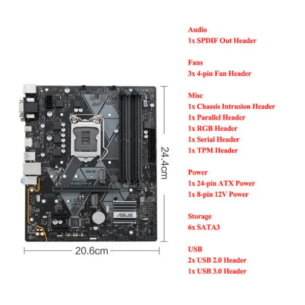Placa-mãe Asus PRIME B360M-A