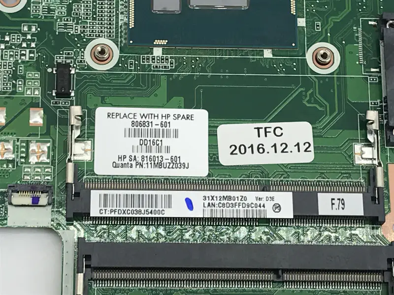HP EliteOne 705 G2 798973-001 822827-001 Placa-mãe AIO