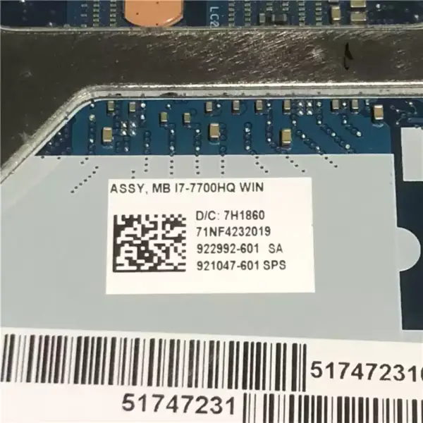 Placa-mãe HP ZBook 15 G4 921048-001 921048-501 921048-601 LA-E161P
