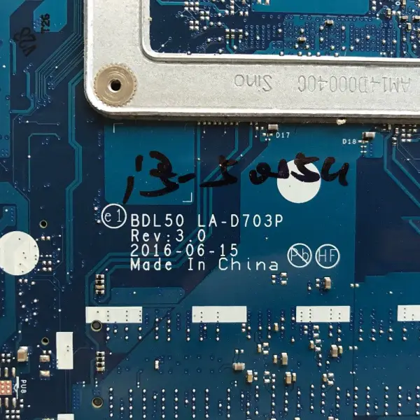 Placa-mãe HP 858583-001 858583-501 858583-601 LA-D703P