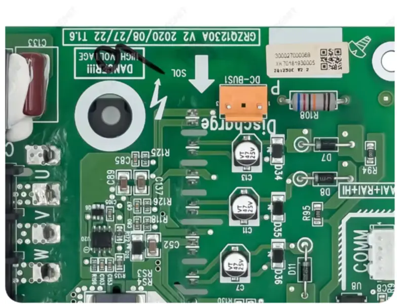 Placa de controlo do ar condicionado central Gree GMV-160WL/A ZQ1230C Circuito PCB 300027000068