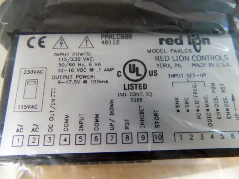Controlos Red Lion PAXLC600