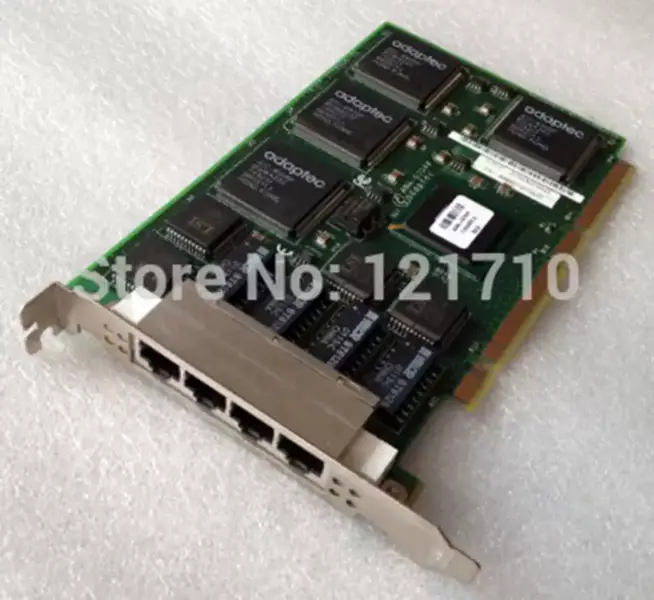 Adaptec ANA-62044 PCI 64 Bit Quad 4 Port Ethernet Lan Adapter Interface de rede placa-mãe industrial