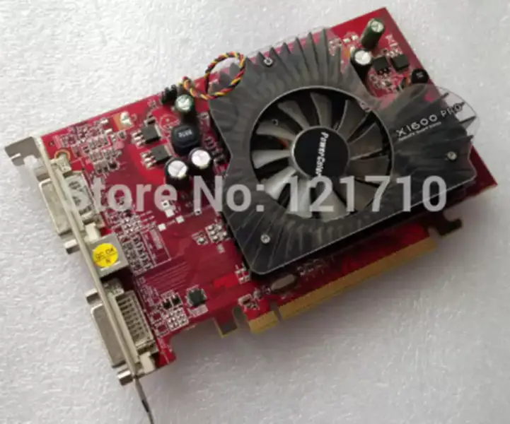 placa de ecrã com saída dupla DVI X1600 PRO 512MB DDR2 placa-mãe industrial