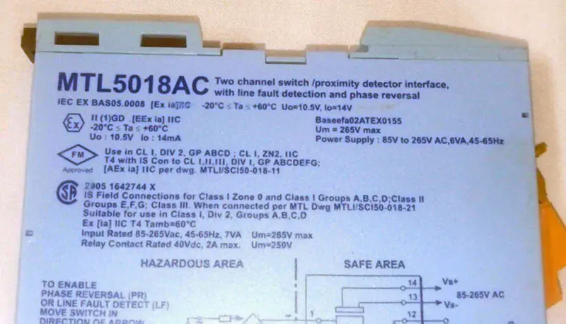 Interruptor MTL 5018AC