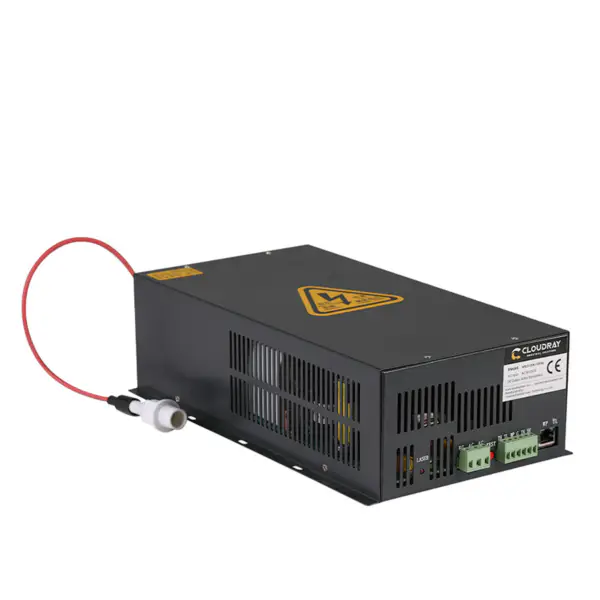 Fonte de alimentação do laser de CO2 100-120W para máquina de corte de gravura a laser de CO2 HY-W120 T / W Series