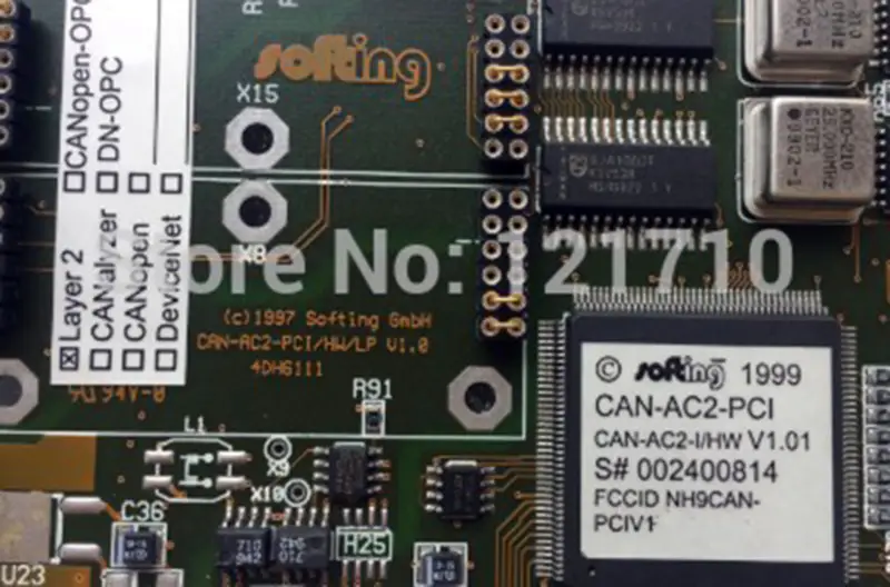 SOTING GMBH CAN-AC2-PCI/HW/LP V.10 4DH6111 CAN-AC2-I/HW V1.01 placa-mãe industrial