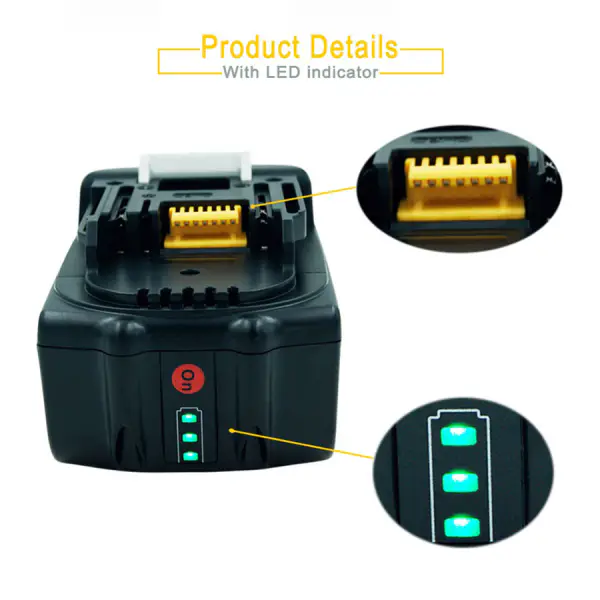 Bateria Makita 194309-1 BL1815 BL1830 BL1840 LXT400 LED