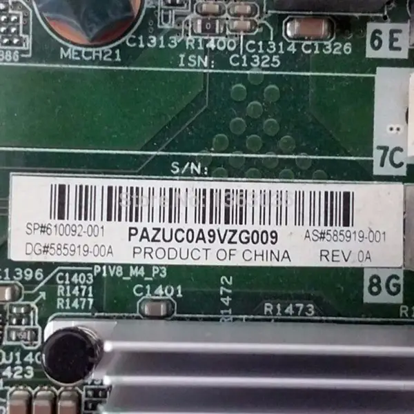 Placa-mãe de servidor HP 610092-001 585919-001 para BL680C G7