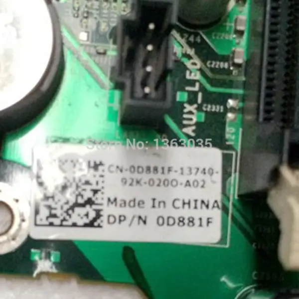 Placa-mãe para estação de trabalho Dell 0D881F D881F CN-0D881F para Precision T7500