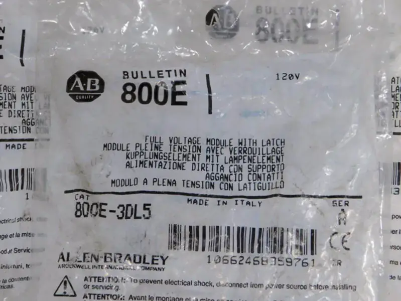 Módulo de tensão Allen-Bradley 800E3DL5