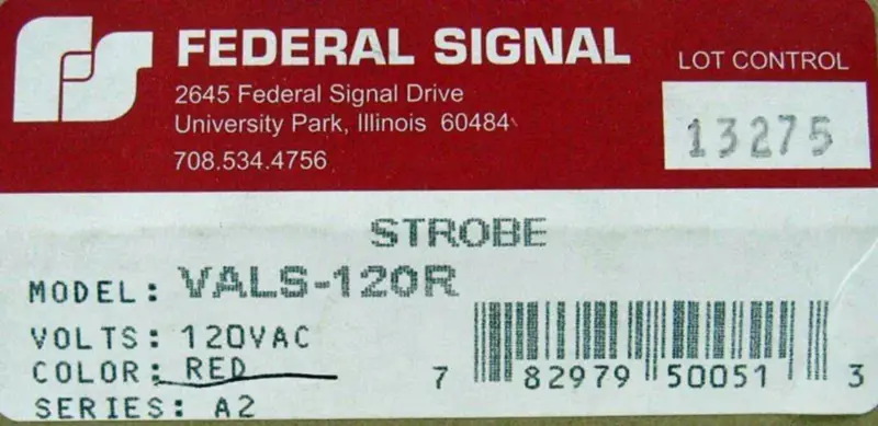 SINAL FEDERAL VALS-120R