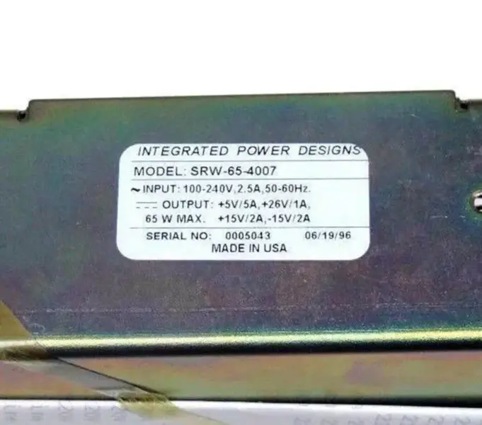 PROJECTOS INTEGRADOS DE ENERGIA SRW-65-4007