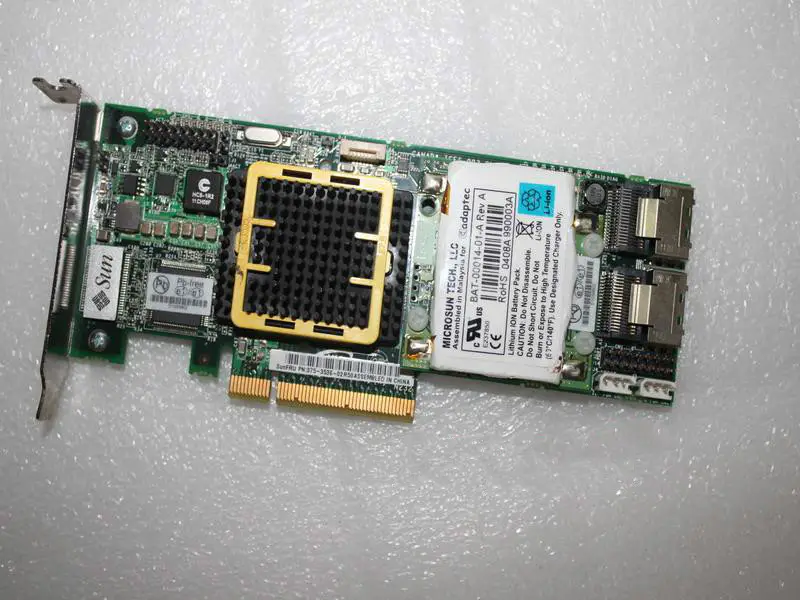 SUN 375-3536 Placa de matriz RAID SAS PCI-E com bateria