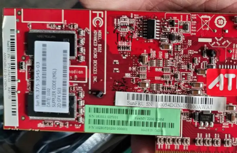Placa gráfica SUN 375-3545 XVR-300 para Ultra U45 U40