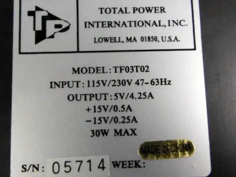 Potência total TF03T02