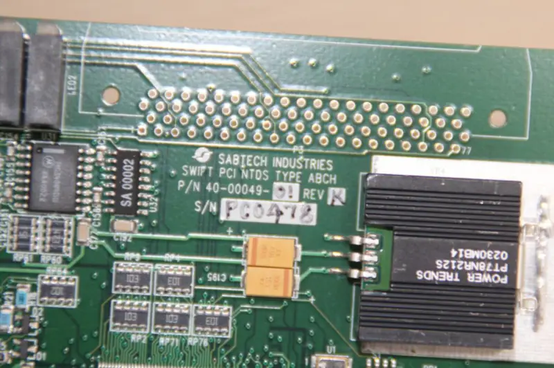 SABTECH INDUSTRIES SWIFT NTDS TYPE ABCH 40-00049-01 Placa DAQ
