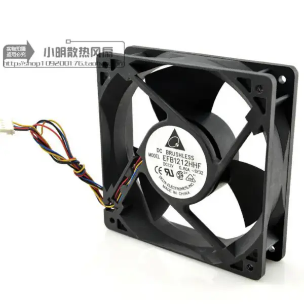 Ventilador Delta EFB1212HHF 12V 0,80A 12CM 12038