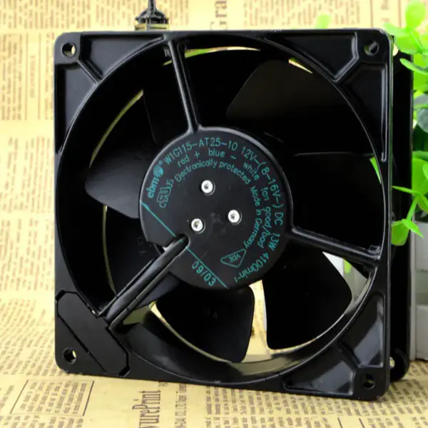 EBM W1G115-AT25-10 12V 13W 12738 13CM ventilador de 3 fios