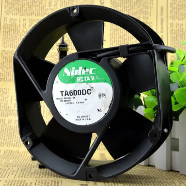 Ventilador da UPS Nidec TA600DC A34438-59 EX DC24V 1.4mp
