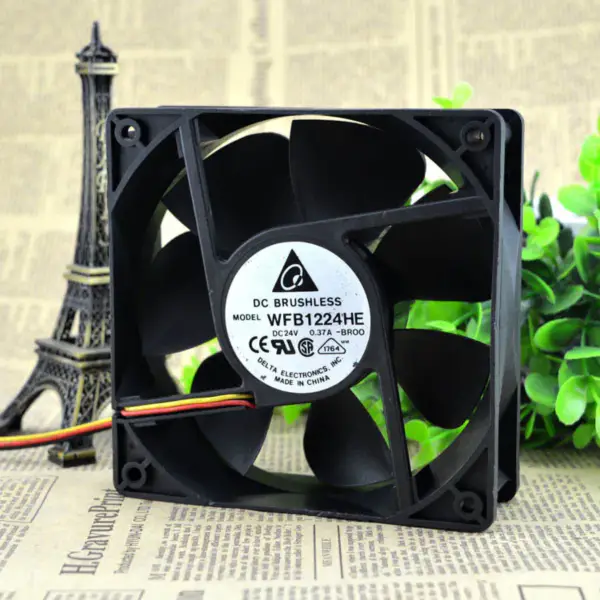Delta wfb1224he-BROO 12038 Ventilador de 3 fios 12CM 24V 0,50A