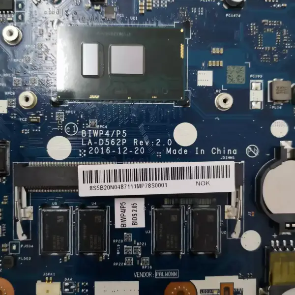 Lenovo 5B20M41058 BIWP4 P5 LA-D562P Ideapad 110-15ISK Placa-mãe