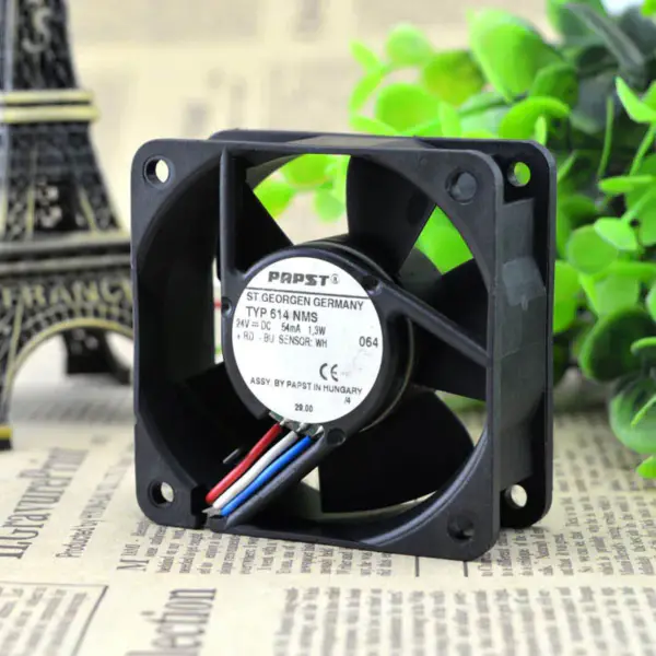 PAPST TYP614 NMS 24V1.3W 6CM6025 Ventilador de 3 fios