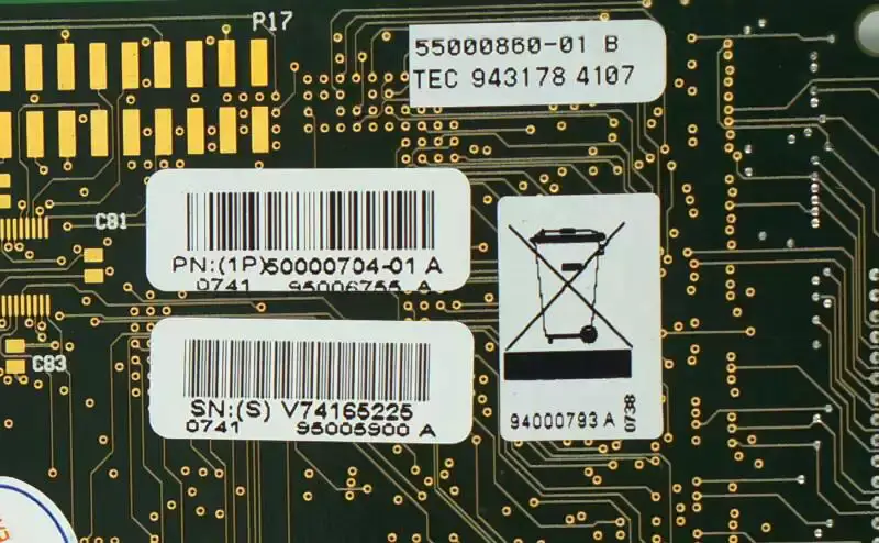 (1P)50000704-01 A 932218 55000860-01 REV A Placa PCI industrial DIGI Acceleport XP de 16 portas