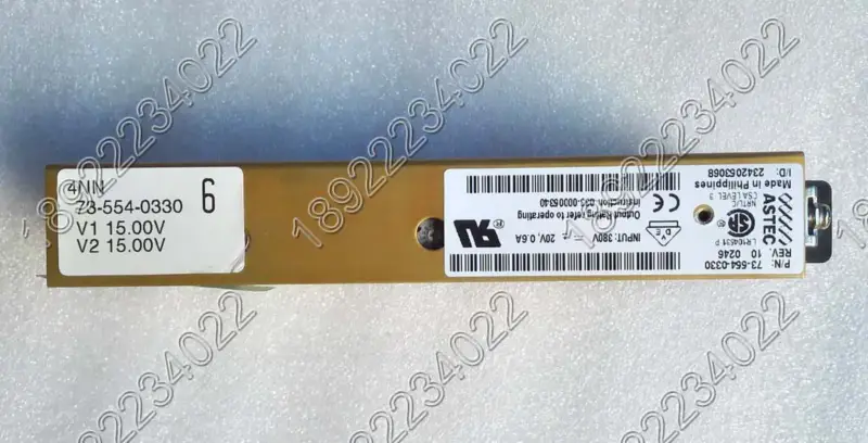 Fonte de alimentação ASTEC 73-554-0330 saída 15V