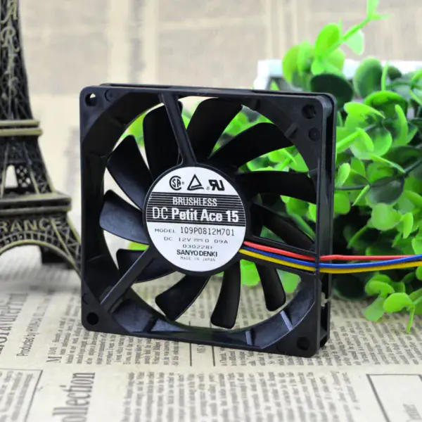 Ventilador Sanyo 8cm 109P0812M701 8015 12V 0,09A
