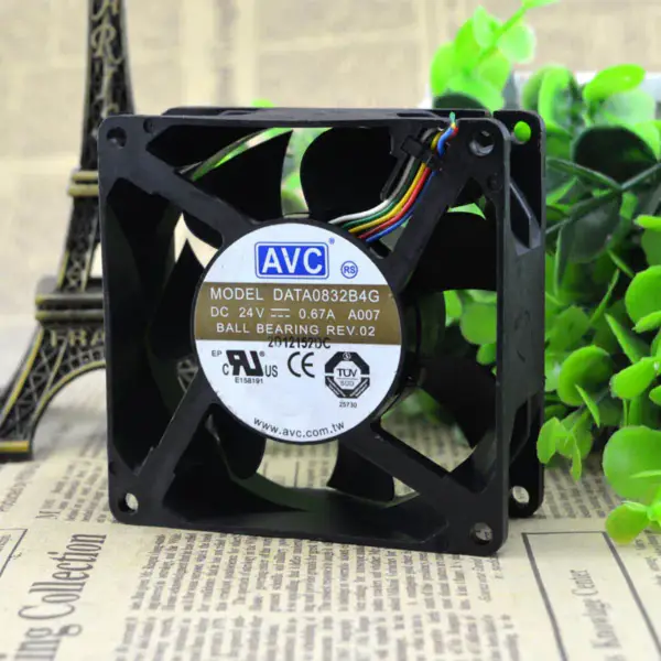 Ventilador AVC DATA0832B4G 8032 24V 0,67A 8CM