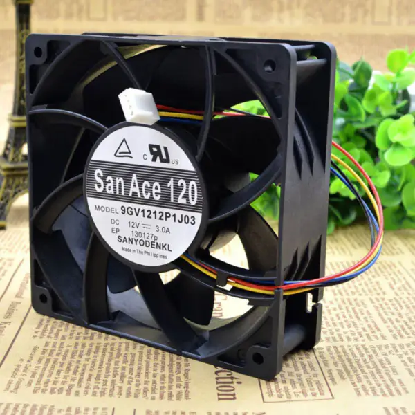 Sanyo 12cm12038 9GV1212P1J01/J03 Ventilador 12V 3A 4 PWM