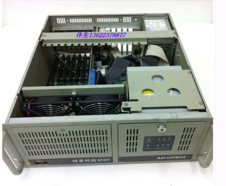 Placa-mãe industrial Advantech IPC-610H 610L PCA-6006/6187/P4 2.8/1G/ 80G