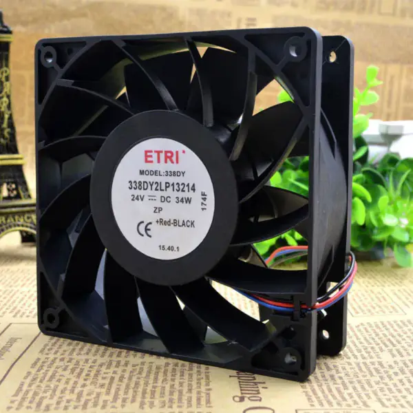 ETRI 338DY 2LP13214 24V 34W 12038 12CM ventilador 24V