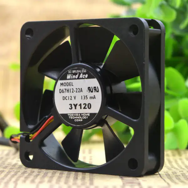 Ventilador YASKAWA Wind Ace D67H12-22A 12V 135mA 6CM