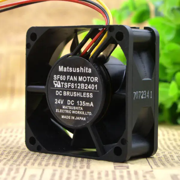 MATSUSHITA SF60 MOTOR DE VENTILADOR TSF612B2401 6CM 24V 135MA 6025 ventilador