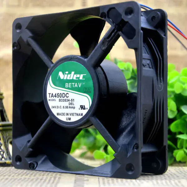 Ventilador NIDEC 24V 0,50A 12038 TA450DC B33534-51