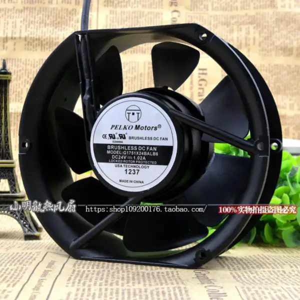PELKO MOTORS G1751X24BALB6 24V 17250 24V 17CM ventilador