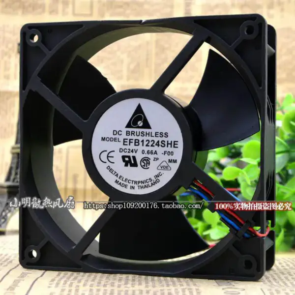 Delta Emerson DELTA EFB1224SHE-T8SB 12038 24V 0.66A Ventilador CT