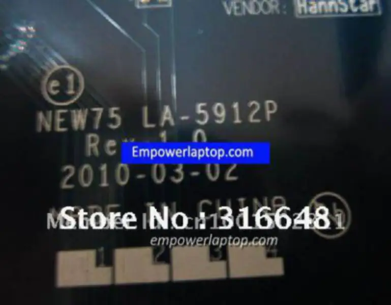 Acer 5551 MBPTQ02001 LA-5912P 75 Placa-mãe