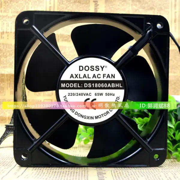 DOSSY DS18060ABHL 220V 380V 65W 18060 Ventilador 18CM
