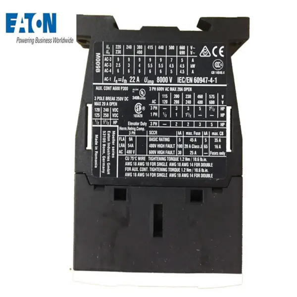 24VDC 50A para EATON DILM50-22(RDC24) 277844 CONTACTOR