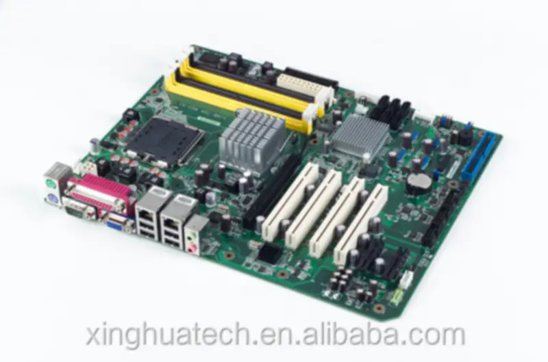 Placa-mãe para mini pc industrial Advantech AIMB-766G2-00A2E LGA775 Intel Core 2 Quad/Core 2 Duo ATX com VGA, 4 COM e Dual L