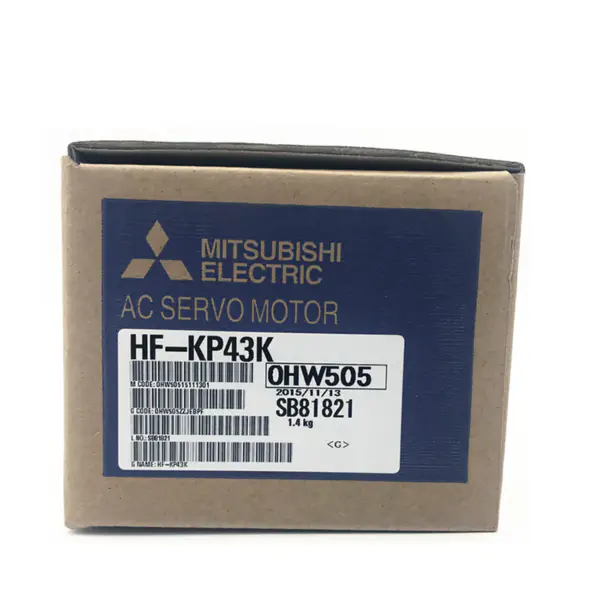 Servo Motor Elétrico de Travão de 400 Watts da Mitsubishi Servo Motor Ac Plano de 400w HF-KP43K