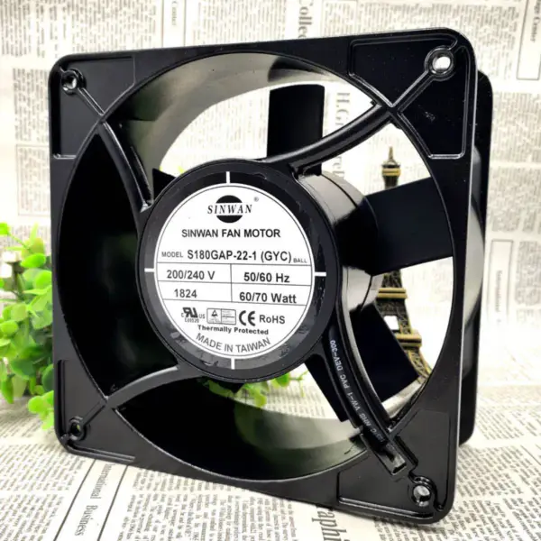 SINWAN S180GAP-22-1 17689 200V 17.6CM 60W ventilador