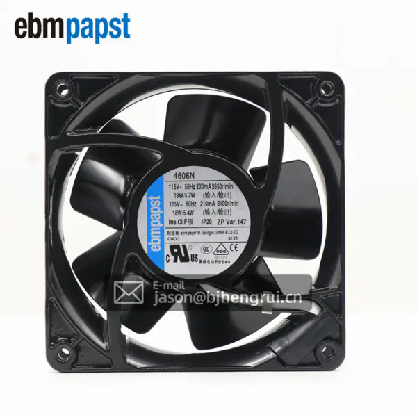 12038 180m3/h 115V 18W 4606N UPS Fonte de alimentação Gabinete de rede Ventilador de arrefecimento axial de tubo dedicado totalmente metálico