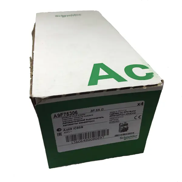 SCHNEIDER ELECTRIC IC60N disjuntor miniatura 3P 6A D curva
