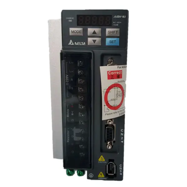 Servomotor elétrico de corrente alternada Delta de 750 W para utilização industrial