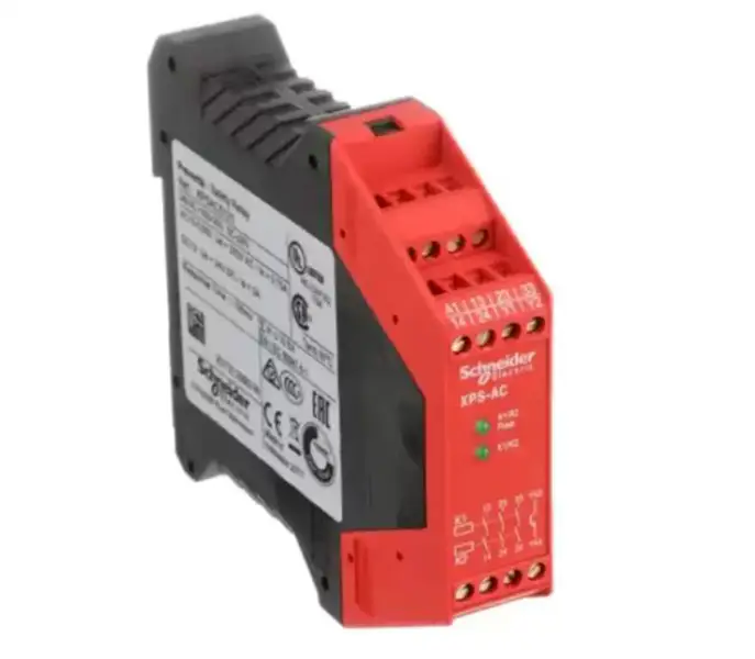 Schneider Monitoring 24V AC DC XPSAC5121 Relé de segurança de paragem de emergência